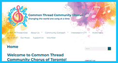 Desktop Screenshot of commonthreadchorus.ca